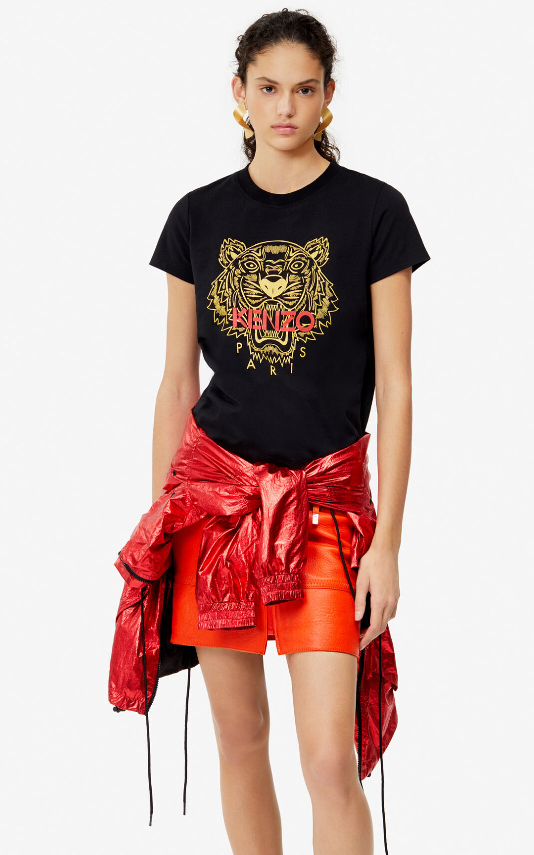 Camisetas Kenzo Tiger Mujer Negras - SKU.2324068